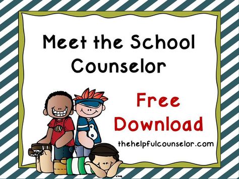 Elementary School Counselor Introduction Lesson « The Helpful Counselor Meet The School Counselor, Meet The Counselor, Counselor Activities, Counseling Corner, School Counselor Lessons, School Counselor Resources, School Counsellor, School Counseling Office, Guidance Counselor