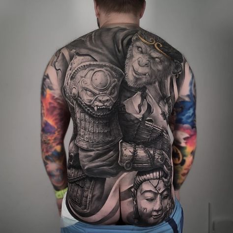 Tattoo Mafia, Black And Grey Realism, Black Panther Tattoo, Traditional Japanese Tattoo Designs, Tattoo Realism, Avatar Tattoo, Foo Dog Tattoo, Black And Grey Tattoo, Panther Tattoo