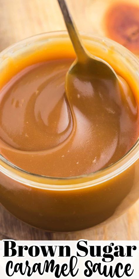 Brown Sugar Caramel Sauce, Carmel Recipe, Homemade Caramel Recipes, Salted Caramel Sauce Recipe, Brown Sugar Caramel, Caramel Treats, Brown Sugar Recipes, Snack Mixes, Caramel Icing