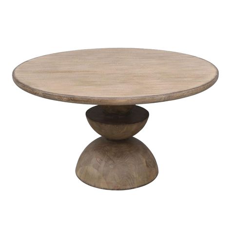 Hutton Round Antique Natural Reclaimed Pine Dining Table - World Market 72 Inch Round Dining Table, Round Wood Kitchen Table, Reclaimed Pine Dining Table, Large Round Dining Table, Maine Cabin, Contemporary Luxe, Round Pedestal Dining Table, Pine Dining Table, Round Dining Room Table