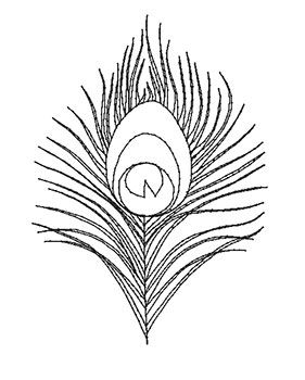 Peacock Feather Outline, Printable Tattoo Stencils, Peacock Outline, Feather Outline, Observational Drawings, Outline Pictures, Easter Embroidery Patterns, Embroidery Hats, Peacock Embroidery