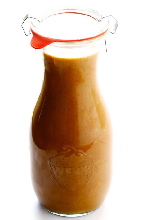 Thai Peanut Dressing, Carrot Dressing, Carrot Ginger Dressing, Salad Dressing Bottles, Maple Balsamic, Peanut Dressing, Thai Peanut, Gimme Some Oven, Ginger Dressing