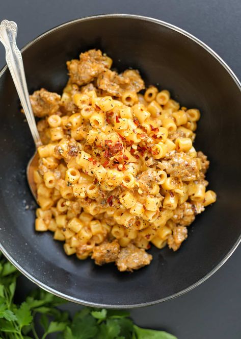 This easy pasta recipe is a hybrid between creamy marry me ditalini sausage pasta and fancy hamburger helper with sausage. Marry Me Pasta Salad, Ditalini Pasta Recipes Ground Beef, Marry Me Food, Fancy Food Ideas, Ground Pork Pasta Recipes, Ditalini Pasta Recipes, Recipes With Ditalini Pasta, How To Grill Asparagus, Grill Asparagus