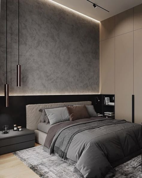 Black Bedroom Design, Desain Pantry, Luxury Bedroom Master, Black Bedroom, Bedroom Bed Design, Bedroom Furniture Design, Modern Bedroom Design, Room Design Bedroom, Contemporary Bedroom