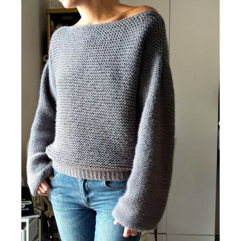 The "No Purls" Sweater Knitting pattern by Michelle Greenberg Slouchy Sweater Pattern, Knit Loom, Knitting Abbreviations, Boat Neck Sweater, Jumper Knitting Pattern, Universal Yarn, Slouchy Sweater, Christmas Knitting Patterns, Arm Knitting