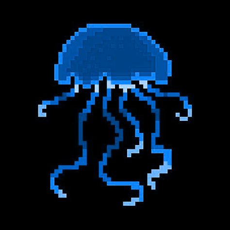 Jellyfish Pixel Art, Blue Phone Icon, Blue Widget Icons, Jellyfish Png, Black And Blue Wallpaper, Baby Blue Wallpaper, Blue Aesthetic Dark, 2013 Swag Era, Dark Blue Wallpaper