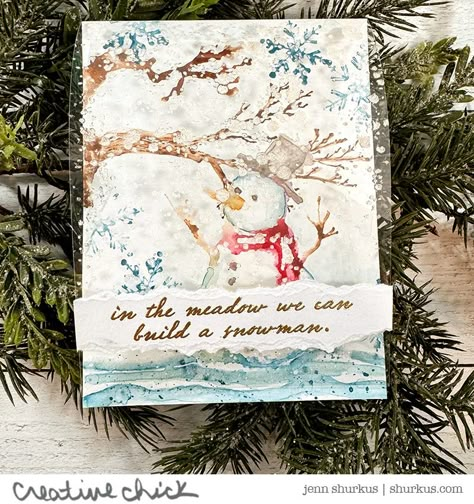 NEW Tim Holtz/Stampers Anonymous {creative chick} Stampers Anonymous Christmas, Tim Holtz Christmas, Small Snowman, Tim Holtz Dies, Tim Holtz Cards, Background Diy, Pine Branches, Card Making Supplies, Diy Decor Crafts