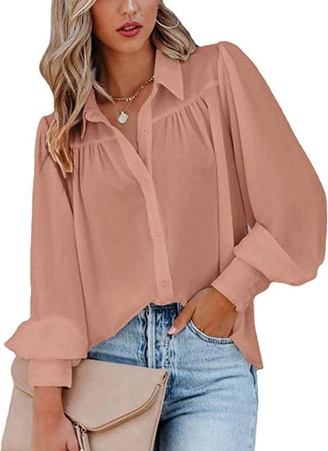 Ladies Long Top, Lady Tops, Office Top, Chiffon Shirt Blouse, Lantern Sleeved Blouses, White Shirts Women, Pleated Shirt, Elegant Office, Cardigan Shirt