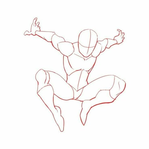 How To Draw Spiderman, Muscle Study, Spiderman Poses, Comic Tips, Spiderman Stuff, Spiderman Drawing, Spiderman Art Sketch, Sketch Poses, Drawing Examples