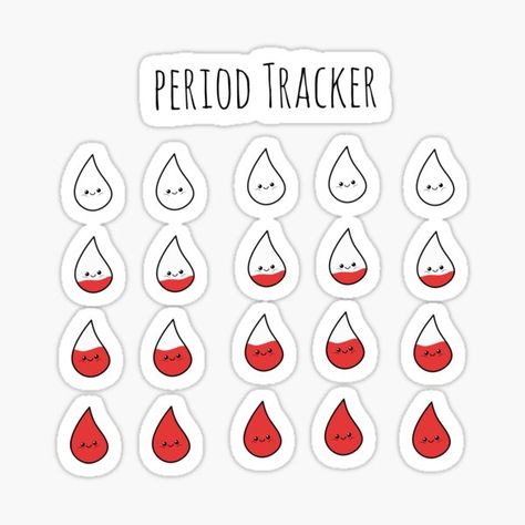 Period Stickers, Adorable Stickers, Period Tracker, Bullet Journal Lettering Ideas, Journal Doodles, New Sticker, Cute Stickers, Planner Stickers, Retail Logos