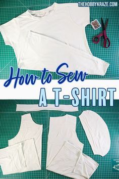 A Step-By-Step T-Shirt Sewing Tutorial For Beginners Sewing Tshirt, T Shirt Sewing, T Shirt Sewing Pattern, Wearable Art Clothing, Shirt Sewing Pattern, Everyday Clothing, Sewing Business, Diy Clothes Life Hacks, Sewing Patterns For Kids