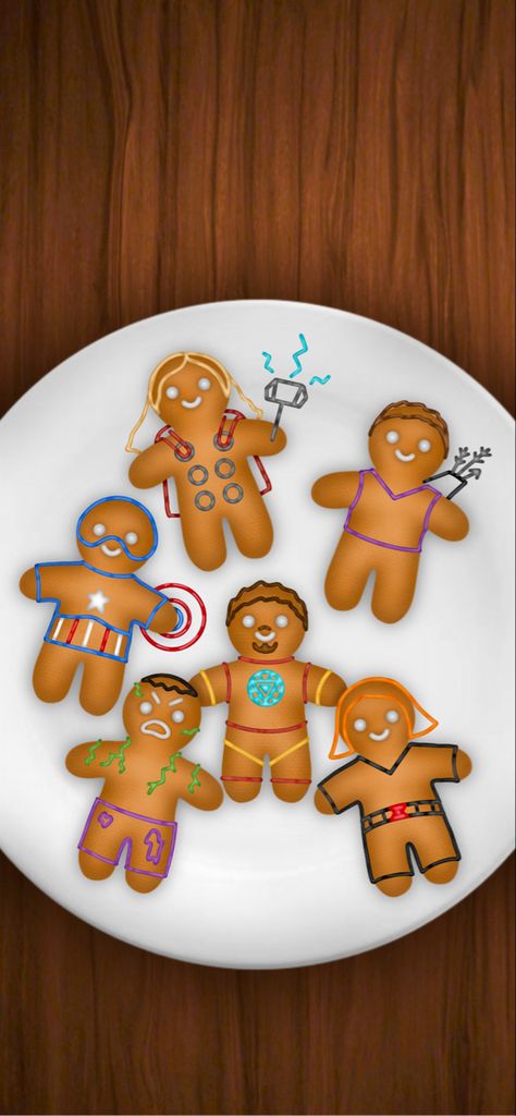 Marvel Gingerbread, Gingerbread Wallpaper, Funny Christmas Wallpaper, Marvel Photo, Avengers Wallpaper, Marvel Wallpaper, Disney Marvel, Christmas Wallpaper, Disney Wallpaper