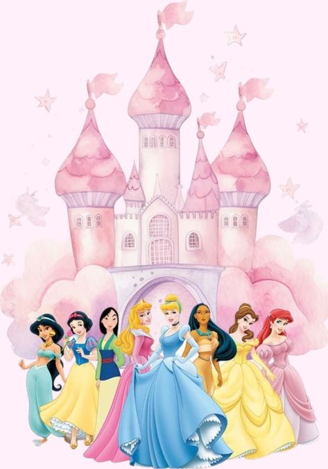 Disney Princess Pink Wallpaper, Princesas Disney Wallpaper, Disney Princess Logo, Happy Birthday Disney Princess, Disney Princess Background, Princess Background, Street Fashion Inspiration, Modest Street Fashion, Disney Princess Invitations