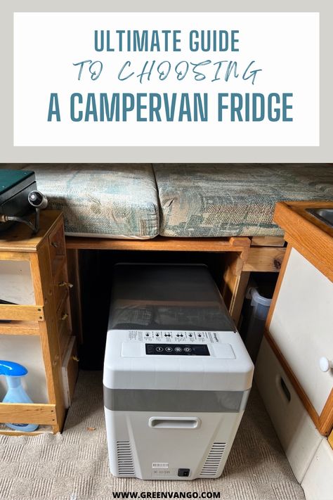 What’s a campervan fridge and do you need one for van life? Learn about the different types and how to choose the best van fridge for you. #vanbuildkitchen #vanbuildhacks #vanbuildideas #refrigerator #portablefridge #dometic Van Fridge Ideas, Dometic Fridge Van, Campervan Fridge, Van Fridge, Camper Refrigerator, Camper Fridge, Best Van, Best Campervan, Smart Fridge