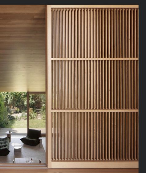 Japanese Shutters, Bamboo Slide Door, Japandi Screen Divider, Wood Louver Facade, Teak Louvered Door, Shoji Sliding Doors Japanese Style, Louver Windows, Timber Screens, Island Villa