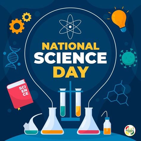 🔬✨ Rakshak Code celebrates National Science Day with a passion for discovery and innovation! 📘💻 On this remarkable day, let's honor the scientific spirit that fuels our progress. 🌐🚀 Saluting the trailblazers who've laid the foundation for the future of tech! 🌍💡 Embrace the code of knowledge, explore the uncharted, and let's write the next chapter in the language of possibilities. 🖥️🔍 #NationalScienceDay #RakshakCode #InnovationInTech #TechTrailblazers #CodingTheFuture Science Day Poster, Raman Effect, World Meteorological Day, C V Raman, National Science Day, Science Day, Nobel Prize In Physics, Science Festival, School Board Decoration