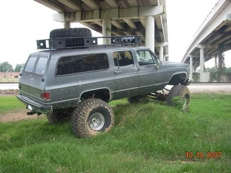 Dark Scenery, Adventure Places, Man Trucks, Gmc Suburban, Chevy 4x4, Adventure Van, Trucks Ford, Dodge Muscle Cars, Lifted Chevy Trucks