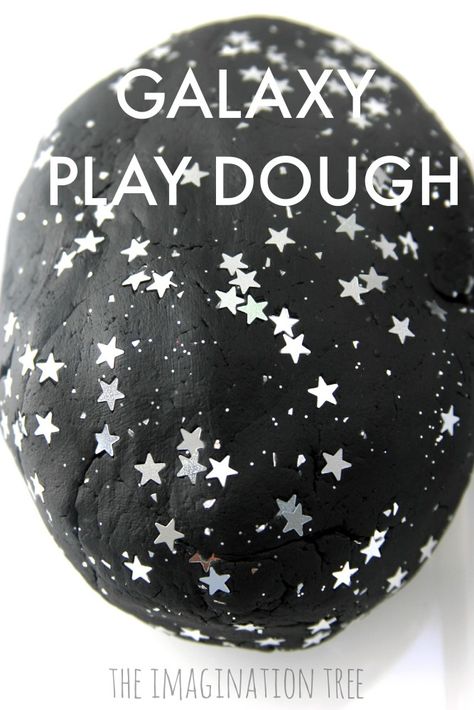 Galaxy Play Dough and Space Small World Galaxy Play Dough, Space Preschool, Preschool Sensory, Space Crafts For Kids, Imagination Tree, Space Unit, Outer Space Theme, Space Activities, Playdough Recipe