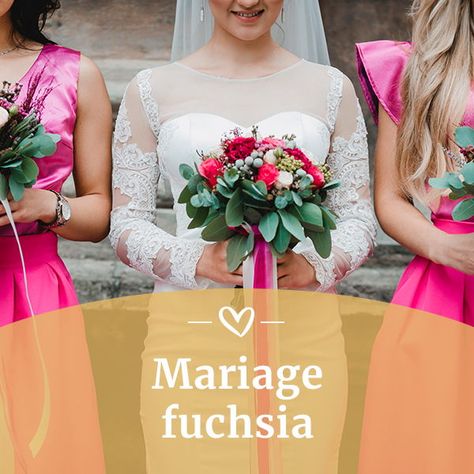 Inspirations pour un mariage fuchsia  #fuchsia #mariages #pink #inspirations #mariagesnet Rose Fushia, Porter, Pink