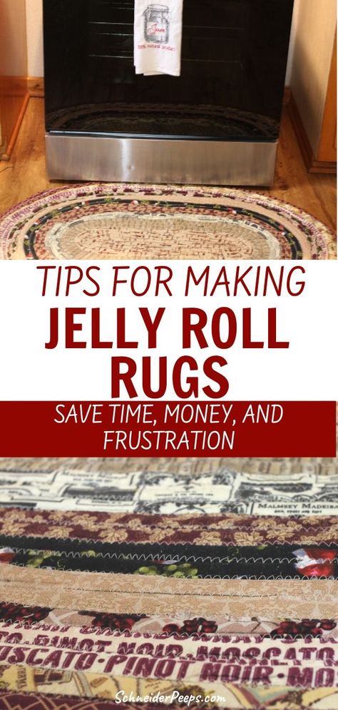 Jelly Roll Rugs, Rolls Dessert, Braided Rag Rug Diy, Jelly Roll Sewing, Rolls Cake, Dessert Jelly, Christmas Jelly, Jelly Roll Rug, Strawberry Christmas