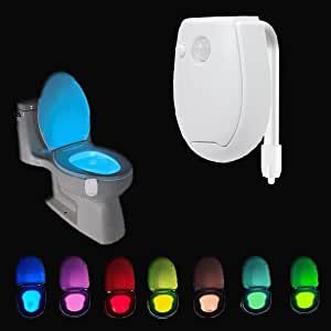 Toilet Night Light 2Pack Smart Motion Activated LED Night Light Multicolour Light Toilet Bowl Night Light for Bathroom(Multicolour Light) : Amazon.co.uk: Lighting Toilet Bowl Light, Rainbow Bathroom, Light For Bathroom, Bathroom Night Light, Bowl Light, Smart Toilet, Toilet Training, Motion Sensor Lights, Solar Lights Garden