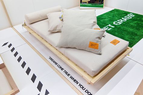 IKEA democratic Design Day 2018 Virgil Abloh Interview Chair Daybed Rugs Interior Affordable Design Hypebeast Room, Ikea Design, White Cushion Covers, Infographic Poster, Conference Design, Room Stuff, International Design, Paris Design, White Cushions