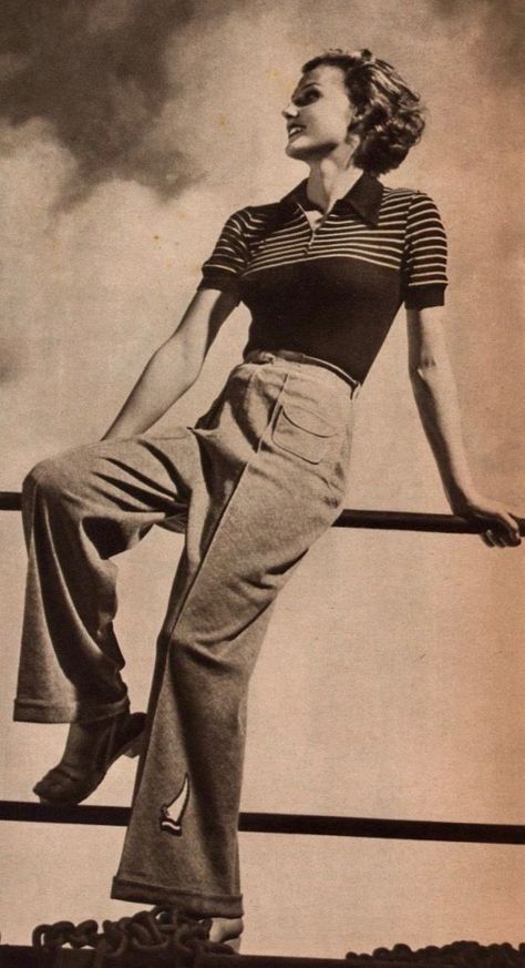 1930s Fashion Women Pants, 1920s Tomboy Fashion, 1930s Pants Women, 1950s Tomboy Fashion, 1939 Womens Fashion, 1936 Fashion Women, 1920s Tomboy, 1930 Fashion Women Casual, 1930s Summer Fashion