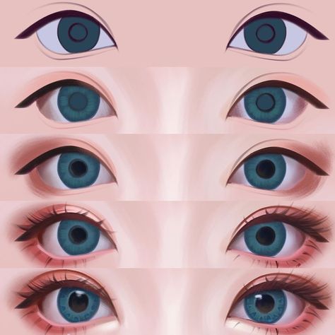 Irakli Nadar, Eyes Painting, Eye Drawing Tutorials, Drawing Eyes, Digital Painting Techniques, Digital Art Beginner, Eye Painting, Anime Eye Drawing, Digital Painting Tutorials