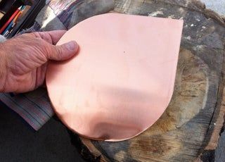 Make a Simple Copper Bowl : 7 Steps (with Pictures) - Instructables Copper Diy Projects, Sheet Metal Shop, Copper Casting, Copper Dishes, Leather Work Gloves, Copper Work, Copper Crafts, Conference Call, Metal Forming