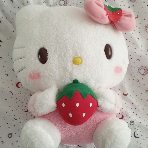 Hello Kitty Aesthetic, Pink Hello Kitty, Kawaii Plush, Kawaii Plushies, Hello Kitty Pictures, Hello Kitty Plush, Hello Kitty Items, Cute Stuffed Animals, Cute Plush