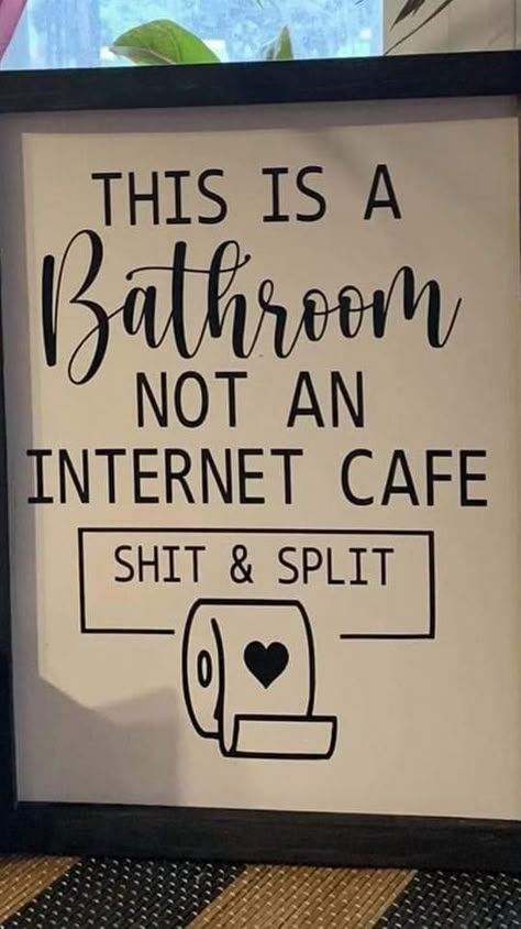 Split Bathroom, Funny Sarcastic Quotes, Bathroom Quotes Funny, Internet Cafe, Bathroom Quotes, Funny Cartoon Quotes, Sarcastic Quotes Funny, Bathroom Humor, Funny Funny