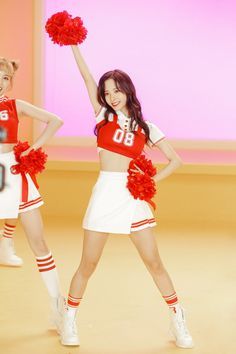 Asian Cheerleader, Wjsn Bona, Cheer Poses, Cheerleader Girl, Hilarious Photos, Cheerleading Outfits, Cosmic Girls, Light Academia, Perfect Moment