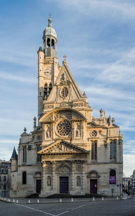 Paris Hidden Gems, St Genevieve, Sainte Chapelle Paris, Cathedral Architecture, Saint Etienne, Living Modern, Neighborhood Guide, Cathedral Church, Paris Saint