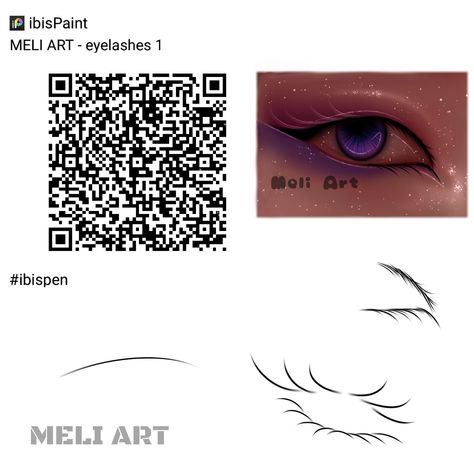 Eyelashes Ibis Paint Code, Ibispaintx Brushes Eyelashes, Ibis Paint Brush Code Eyelash, Ibispaintx Brushes Blending, Eyelash Ibispaint Code, Eyelash Brush Ibispaint Code, Blending Brush Ibispaint Qr Code, Ibis Pens, Ibispaint Brushes