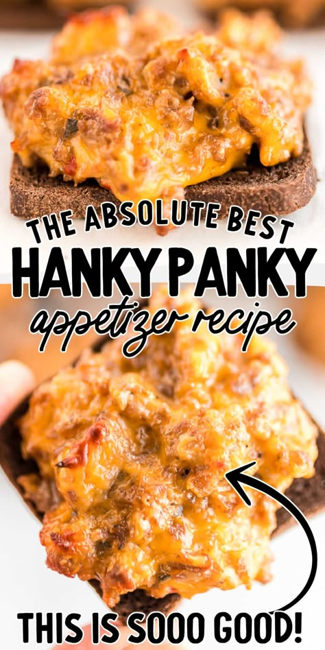 Hanky Panky Recipe, Crowd Pleasing Appetizers, Delicious Appetizer Recipes, Appetizers Easy Finger Food, Best Appetizer Recipes, Finger Foods Easy, Recipes Appetizers And Snacks, Appetizer Bites, Finger Food Appetizers