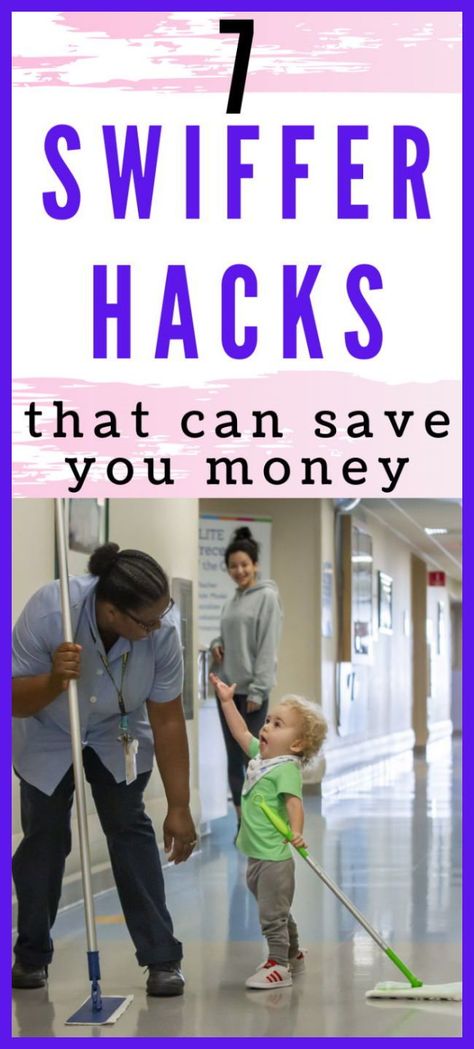 7 Swiffer Hacks that Will Save You Money Swiffer Hacks, Swiffer Wet Jet Refill, Swiffer Pads, Swiffer Wet Jet, Hacks To Save Money, Toddler Hacks, Homemade Cleaning Solutions, Kid Hacks, Cleaners Homemade