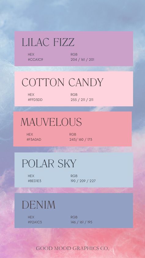 Colours That Go With Light Pink, Colors That Go With Light Purple, Pink Color Palette Aesthetic, Procreate Hex Codes, Pastel Color Schemes With Hex Codes, Color Schemes With Purple, Color Palette Number Codes, Pink Blue Purple Color Palette, Refreshing Color Palette