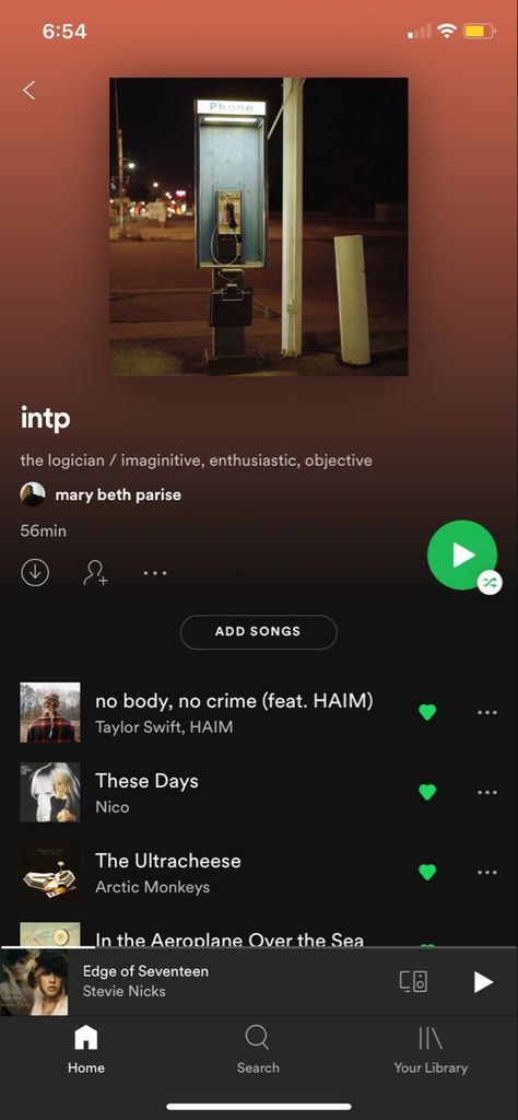 Intp Playlist, Haim Taylor Swift, Playlist Ideas, Mbti Personality, Mood Songs, Intp, Stevie Nicks, Personality Types, Arctic Monkeys