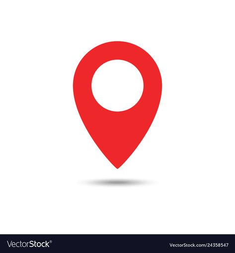 Red maps pin location map icon location pin pin Vector Image Venue Icon, Pin Tattoo, Map Icon, Pin Icon, Studio Dance, Location Pin, Map Icons, Birthday Cake Topper Printable, Location Icon