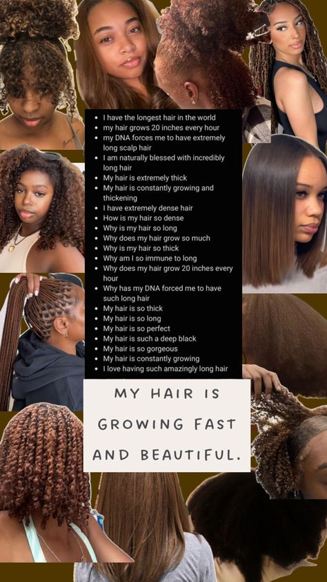 Hair Vision Board, Natural Hair Journey Tips, Hair Journey Tips, Herbal Hair Growth, Natural Hair Routine, Natural Hair Growth Tips, Long Hair Tips, Hair Care Growth, Hair Growing Tips