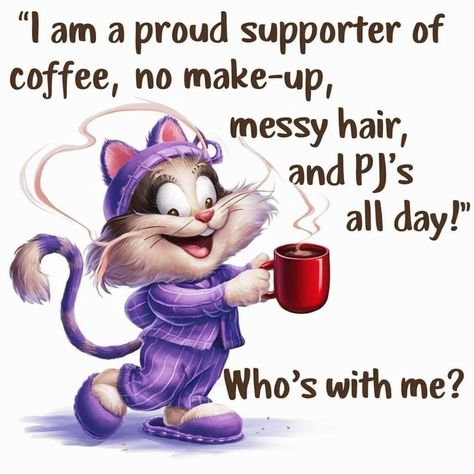 Coffee Humor Hilarious Mornings Funny, Coffee Humor Hilarious, Monday Morning Funny, Funny Coffee Humor, Coffee Lover Humor, Good Morning Cat, Coffee Puns, Cute Happy Quotes, Happy Monday Morning