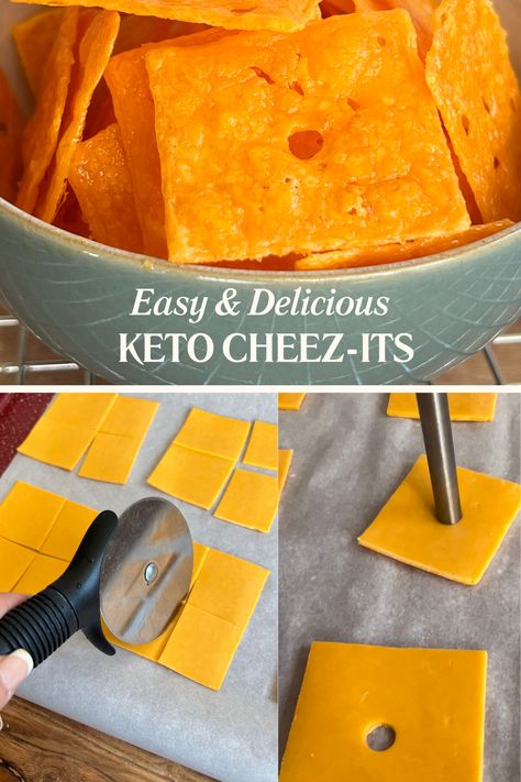 Crunchy Keto Cheez-Its made with just 2 ingredients! 🧀🥨 Dive into cheesy, guilt-free snacking heaven with this easy recipe. Perfectly low-carb and irresistibly delicious. Try it now! #KetoSnacks #LowCarbRecipes #EasyRecipes Keto Cheese Crackers, Keto Cheese Crackers Recipe, Keto Cheez Its, Crunchy Keto Snacks, Homemade Cheez Its Healthy, Cheese Crackers Keto, Homemade Cheez Its Keto, Low Carb Cheese Crackers, No Carb Cheese Crackers