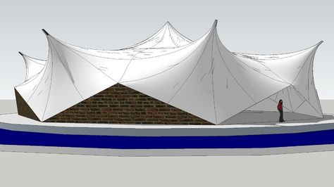 big tent in textile architecture - 3D Warehouse Tent Architecture, Membrane Architecture, Inflatable Structure, Textile Architecture, Tent Structure, Big Tent, Membrane Structure, Dome Structure, Tensile Structures