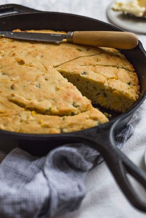 MASA HARINA CORNBREAD | Food & Table Masa Flour Cornbread, Masa Cornbread Recipe, Masa Harina Recipes, Masa Harina Cornbread, Jalapeño Cornbread Recipe, Masa Recipes, Creamed Corn Cornbread, Savory Baking, Pickled Jalapenos