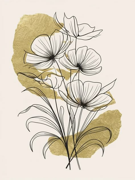 15 Best Midjourney Prompts for Abstract Floral Line Art T-shirt Design | by Seven Sky Writes | Medium Animal Line Drawings, Floral Line Art, Digital Flower, Nature Art Drawings, Object Art, Line Drawings, Nature Drawing, Rare Flowers, Botanical Beauty