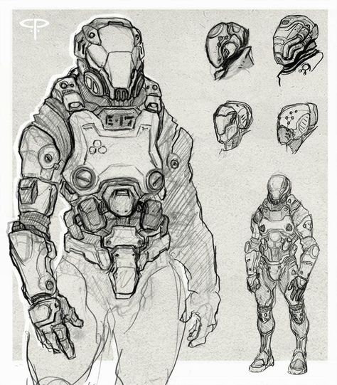 Sci Fi Character Design, Expeditionary Force, Armor Drawing, Sci-fi Armor, Terra Nova, Character Design Sketches, Arte Cyberpunk, Power Armor, Cyberpunk Character