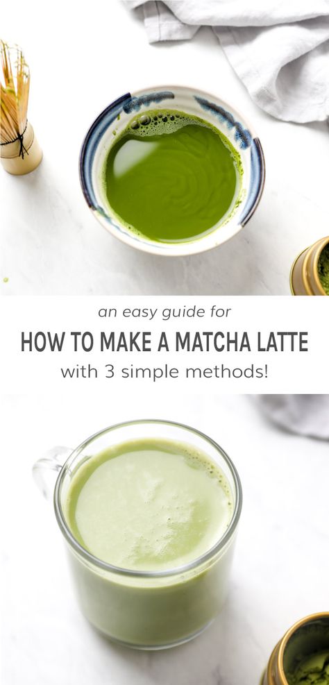 Best Matcha Latte Recipe, Milk Frother Recipes, Frother Recipes, Tea Recipes Loose Leaf, How To Make A Latte, Make Matcha, Nespresso Recipes, How To Make Matcha, Latte At Home