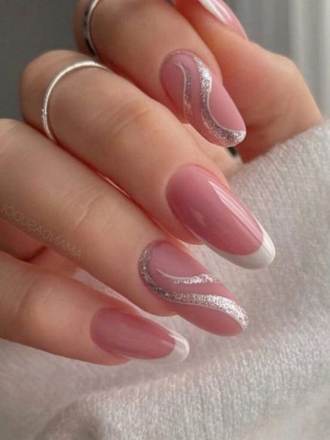 White French Tips, Nail Designs And Colors, Purple Ombre Nails, Silver Nail Designs, Feather Nails, Teal Nails, Beauty Hacks Nails, Gold Nail Designs, Manicure Nail Designs