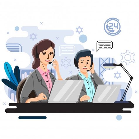 Contact us Premium Vector | Premium Vector #Freepik #vector #woman #line #phone #man Laptop Cartoon, App Wallpaper, Shapes Background, Product Illustration, People Illustrations, Wise Up, Digital Marketing Design, Bubble Stickers, Cloud Infrastructure