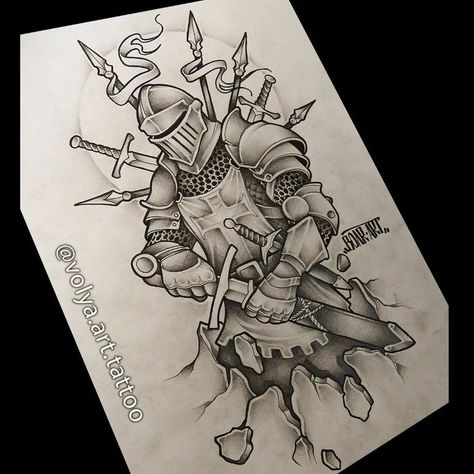 Knight Sketch, Archangel Michael Tattoo, Biomechanical Tattoo Design, Knight Tattoo, Armor Tattoo, Egypt Tattoo, Warrior Tattoos, Biomechanical Tattoo, Angel Tattoo Designs